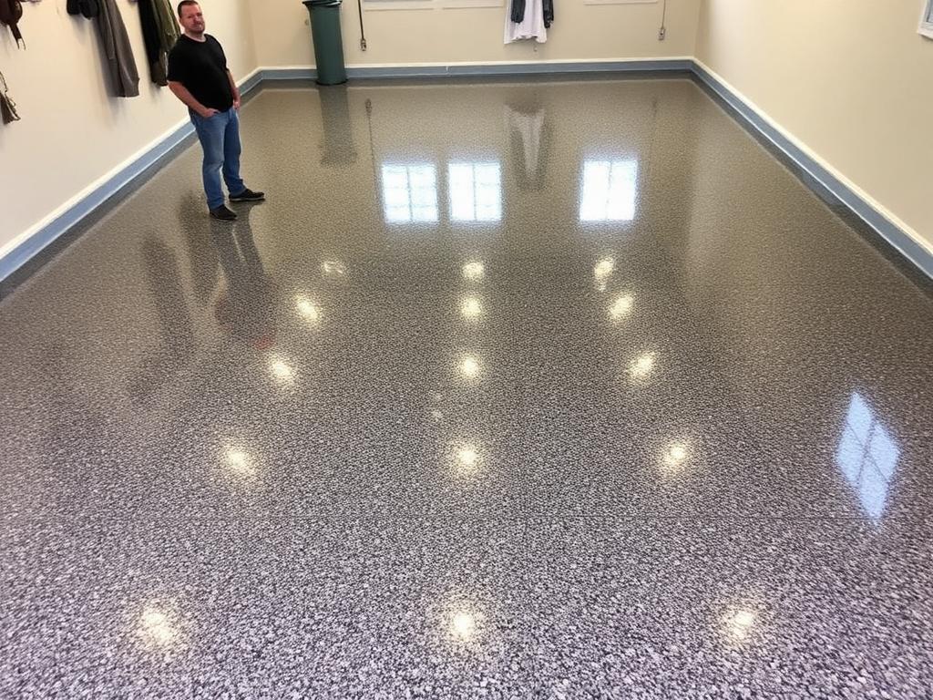 Walk on the new floor